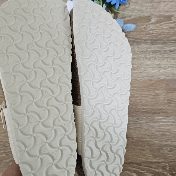 NEW BIRKENSTOCK White Gizeh T strap Thongs SANDALS - Picture 9 of 12